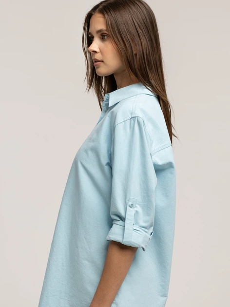 Koszula damska bawełniana Lee Cooper Lina Oxford M Błękitna (5905991751755) - obraz 6