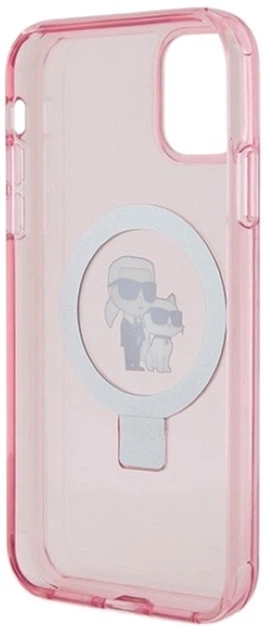 Etui Karl Lagerfeld Ring Stand Karl&Choupettte MagSafe do Apple iPhone 11/Xr Pink (KLHMN61HMRSKCP) - obraz 7