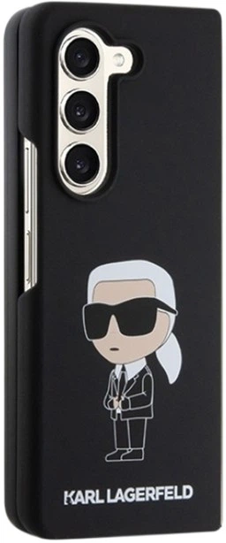 Etui Karl Lagerfeld Silicone Ikonik do Samsung Galaxy Z Fold 5 Black (KLHCZFD5SNIKBCK) - obraz 5