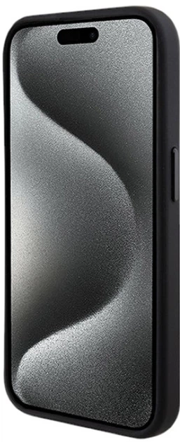 Etui Tumi Leather Balistic Pattern MagSafe do Apple iPhone 15 Pro Black (TUHMP15LRBAK) - obraz 5