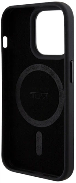 Etui Tumi Leather Balistic Pattern MagSafe do Apple iPhone 15 Pro Max Black (TUHMP15XRBAK) - obraz 7
