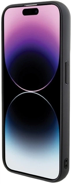 Etui Karl Lagerfeld Gripstand Saffiano Karl&Choupette Pin do Apple iPhone 15 Pro Black (KLHCP15LGSAKCPK) - obraz 5