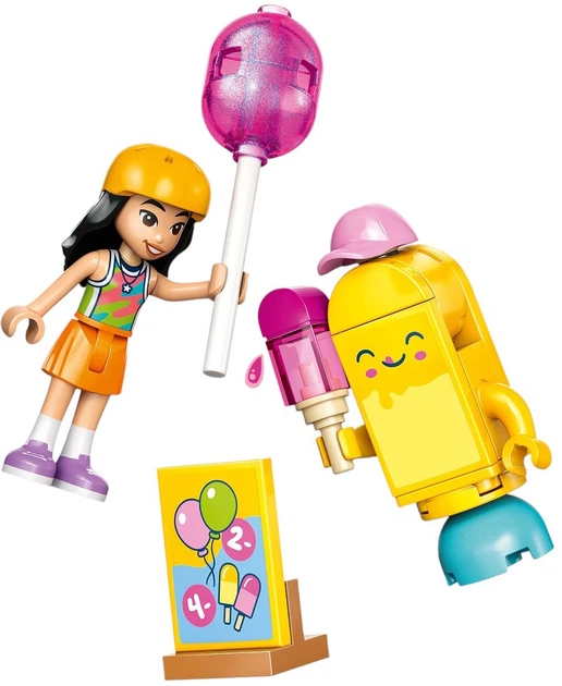 Zestaw klocków LEGO Friends Stoisko z lodami i balonami 107 elementów (42692) - obraz 4