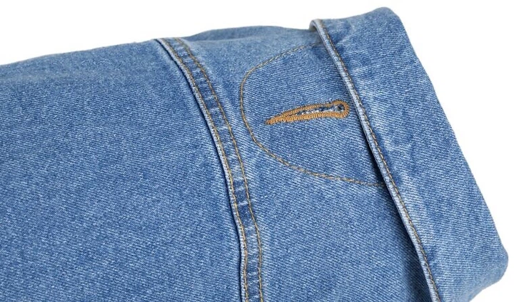 Куртка для собак Amiplay Denim з капюшоном 40 см Синя (5907563277410) - зображення 2