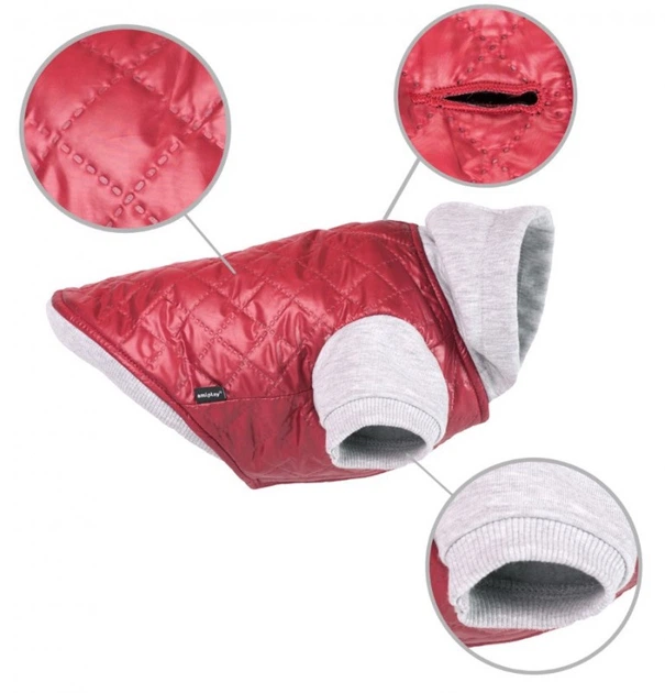 Куртка для собак Amiplay Boston з капюшоном 33 см Бордова (5907563239715) - зображення 3