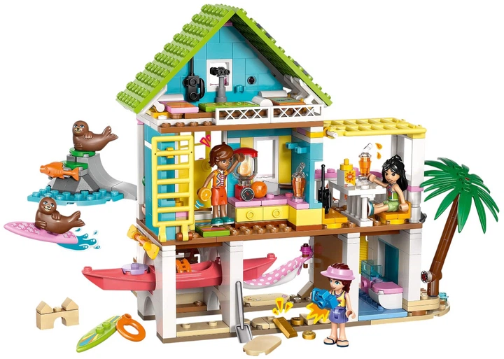 Zestaw klocków LEGO Friends Domek na plaży z fokami 400 elementów (42699) - obraz 3