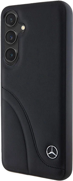 Etui plecki Mercedes Benz Leather Curved Stitches na Samsung Galaxy S24 (S921) Czarne (3666339240974) - obraz 4