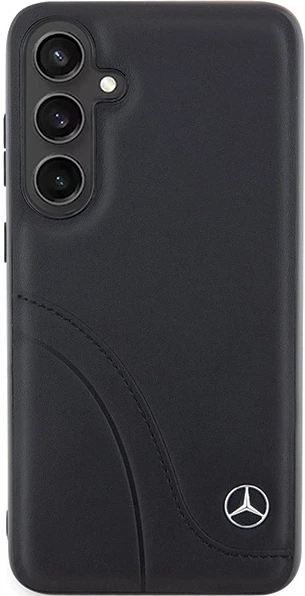 Etui plecki Mercedes Benz Leather Curved Stitches na Samsung Galaxy S24 Plus (S926) Czarne (3666339240981) - obraz 5