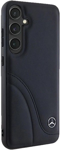 Etui plecki Mercedes Benz Leather Curved Stitches na Samsung Galaxy S24 Plus (S926) Czarne (3666339240981) - obraz 6