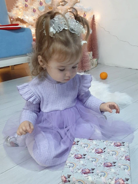 Платье нарядное JULA KIDS 122 Лавандовый 221111Б - Фото 2 Платье нарядное JULA KIDS 122 Лавандовый 221111Б - изображение 2