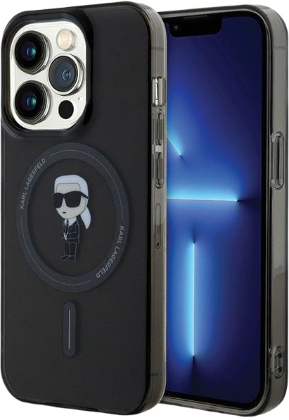 Панель Karl Lagerfeld IML Ikonik MagSafe для Apple iPhone 14 Pro Max Black (KLHMP14XHFCKNOK) - зображення 1