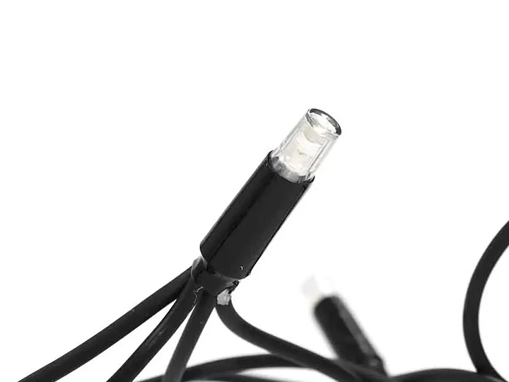 Гирлянда уличная 10м черный провод LED мерцающая белая 220 В 100 Вт - изображение 3