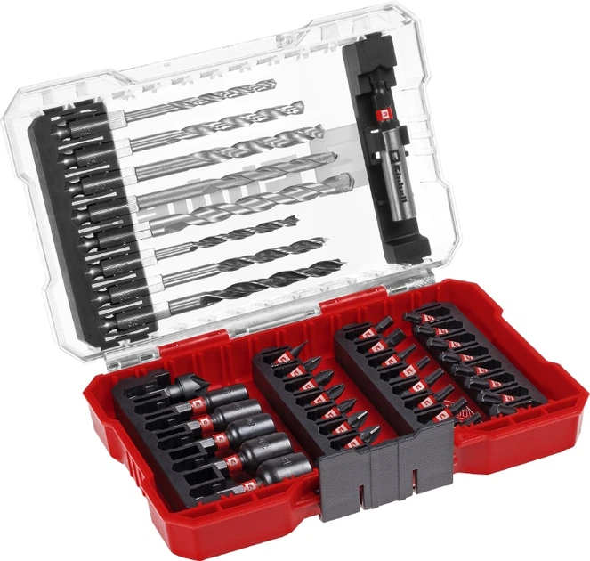 Набір ударних біт і свердл Einhell M-Case 39шт 0.66кг (00134047) - Фото 1 Набір ударних біт і свердл Einhell M-Case 39шт 0.66кг (00134047) - изображение 1