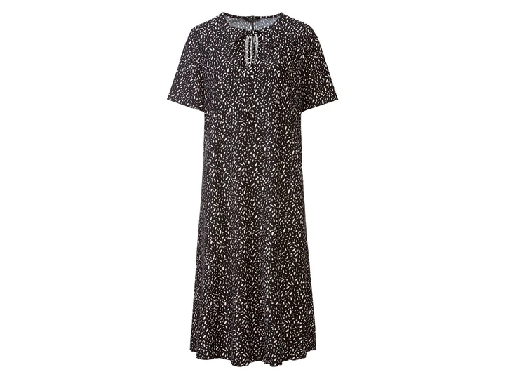 Платье с узором для женщины Esmara LIDL 369302 XL Черный - Фото 1 Платье с узором для женщины Esmara LIDL 369302 XL Черный - изображение 1