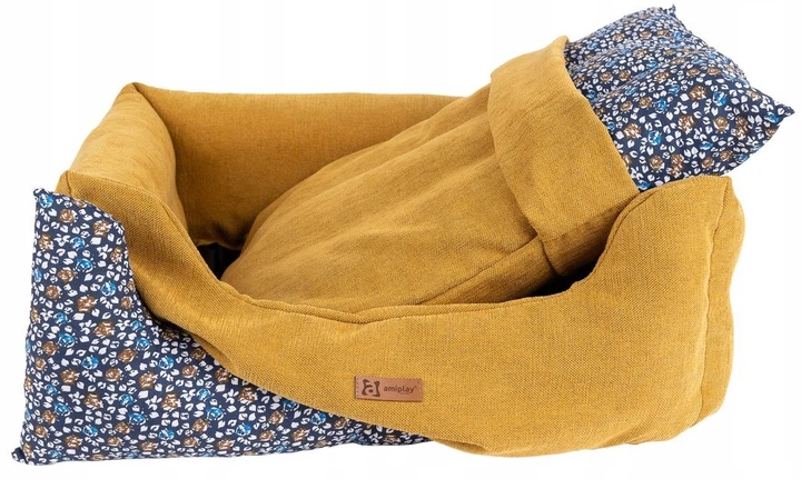 Чохол Amiplay для лежанки Moni розмір L Жовтий (5907563304680) - зображення 2
