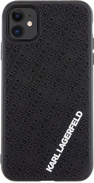 Etui Karl Lagerfeld 3D Rubber Multi Logo do Apple iPhone 11 Black (KLHCN613DMKRLK) - obraz 3