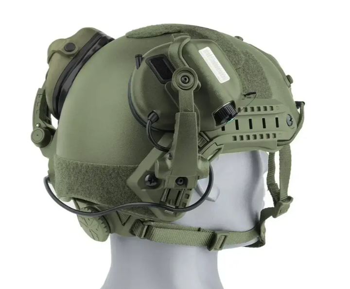 Активные тактические наушники EARMOR M32H (Олива) с креплением “Чебурашка” - изображение 2