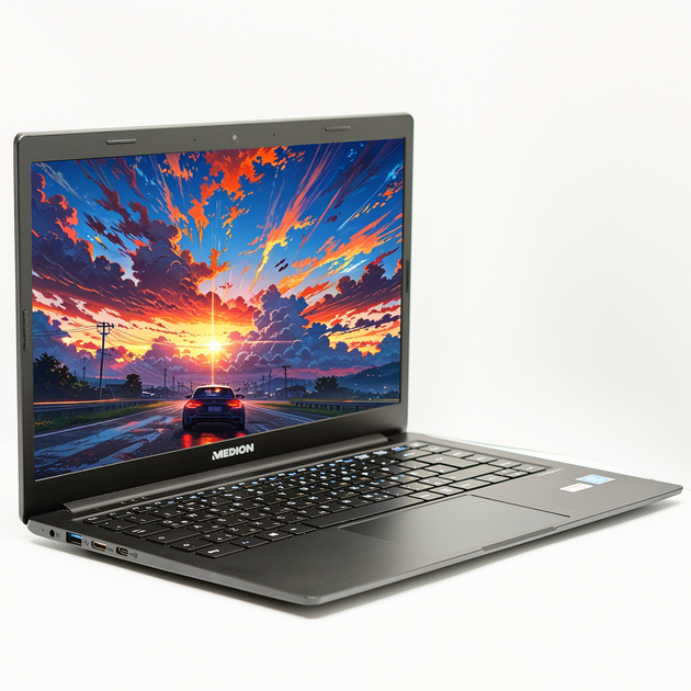 Ноутбук 14" Medion (Lenovo Group) Akoya E4251 Intel RAM 8 ГБ SSD 512 ГБ Intel Graphics Ультрабук Метал б/в Win10 (4818) - изображение 4