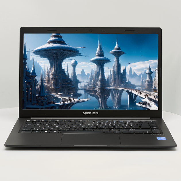 Ноутбук 14" Medion (Lenovo Group) Akoya E4251 | Чотириядерний Intel | RAM DDR4 4 ГБ | SSD 128 ГБ + eMMC 64 ГБ | Intel Graphics | AKБ до 8 годин | Металевий корпус | Ультрабук | Win10 б/в (5111) - Фото 1 Ноутбук 14" Medion (Lenovo Group) Akoya E4251 | Чотириядерний Intel | RAM DDR4 4 ГБ | SSD 128 ГБ + eMMC 64 ГБ | Intel Graphics | AKБ до 8 годин | Металевий корпус | Ультрабук | Win10 б/в (5111) - зображення 1