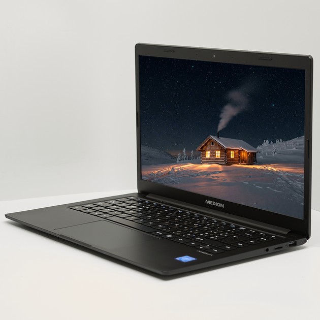 Ноутбук 14" Medion (Lenovo Group) Akoya E4251 Intel RAM 4 ГБ SSD 512 ГБ FullHD IPS Intel UHD Graphics б/в Метал Win10 (4834) - изображение 3