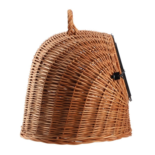 Переноска плетена Kadax Marra 40 x 48 x 45 см, Коричневий K9137 (5903699484883) - зображення 3