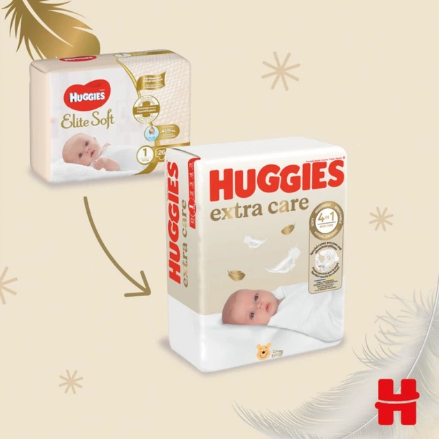 Подгузники Huggies Extra Care Size Размер 2 (3-6 кг) 24 шт (5029053550275) (7593) - Фото 4 Подгузники Huggies Extra Care Size Размер 2 (3-6 кг) 24 шт (5029053550275) (7593) - изображение 4
