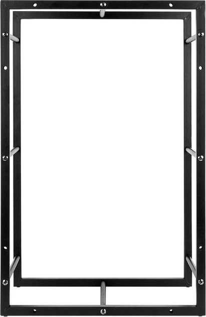 Stojak na drewno kominkowe Ambiance metalowy czarny 45 x 28 x 70 cm (8720573495622) - obraz 3