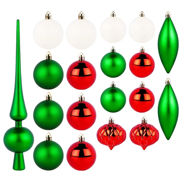 Набір ялинкових кульок Vilde 839495 ударостійкі з шипцем 19 шт (8721037258876) - зображення 2