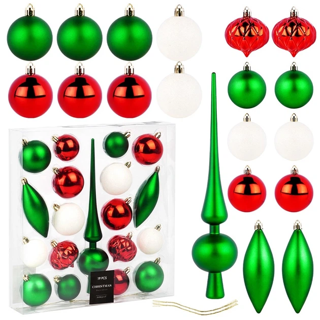 Набір ялинкових кульок Vilde 839495 ударостійкі з шипцем 19 шт (8721037258876) - зображення 5