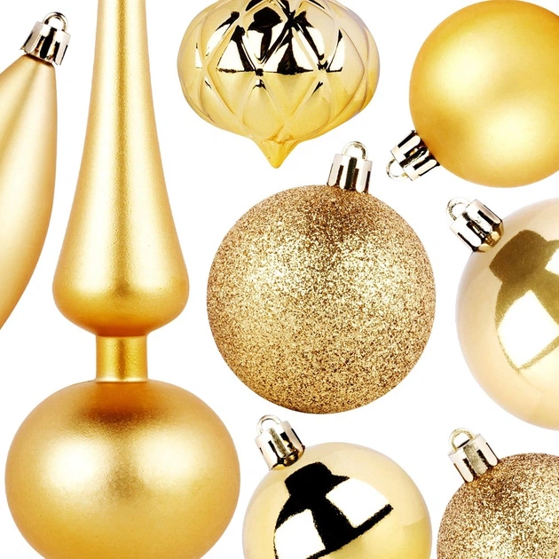 Набір ялинкових кульок Vilde 839494 ударостійкі з шипцем 19 шт (8721037257985) - зображення 3