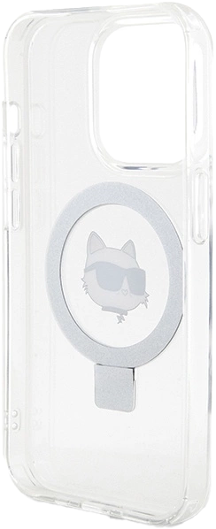 Etui Karl Lagerfeld Ring Stand Choupette Head MagSafe do Apple iPhone 15 Pro Max White (KLHMP15XHMRSCHH) - obraz 5