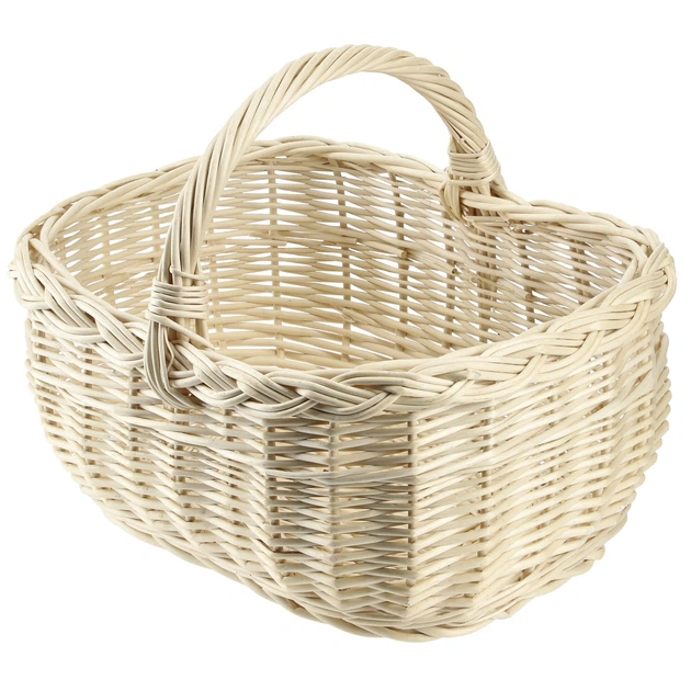 Кошик плетений для покупок Kadax Anfo 27 x 28 см Білий K9159 (5903699485101) - зображення 1