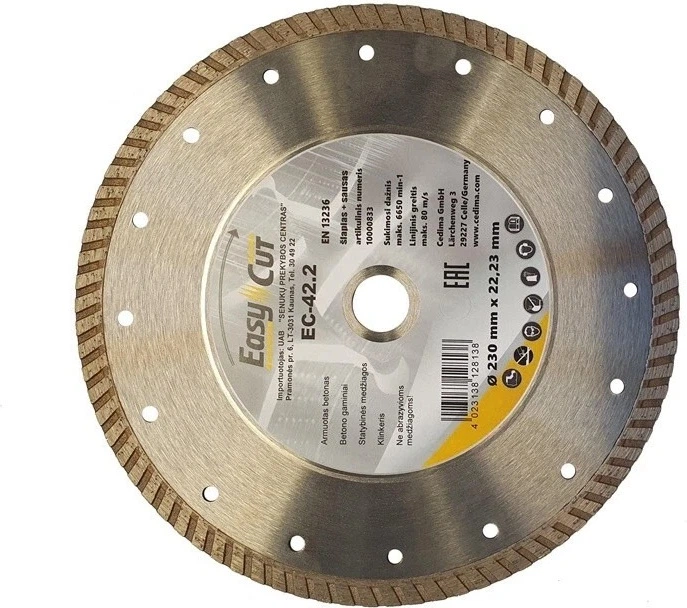 Tarcza diamentowa Cedima Blade Turbo EC-42.2 180 x 2.4 x 22.23 mm (4023138132173) - obraz 1