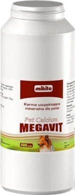 Witaminowo-mineralny kompleks Mikita Pet Calcium Megavit na stawy i kości u psów 150 tabletek (5907615400841) - obraz 1