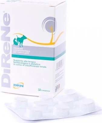 Дієтична кормова суміш Geulincx DiReNe для підтримки нирок у собак і котів 32 таблетки (8032644300873) - зображення 2