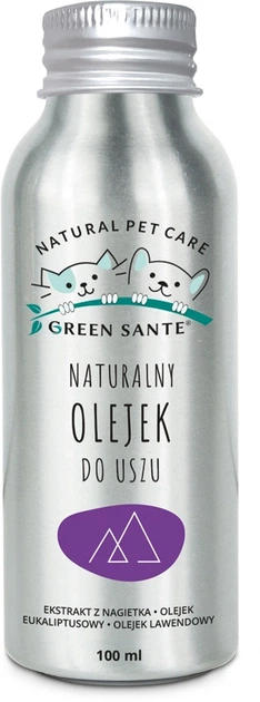 Naturalny olejek do czyszczenia uszu JM Sante Pharma u psów i kotów 100 ml (5905943350081) - obraz 1
