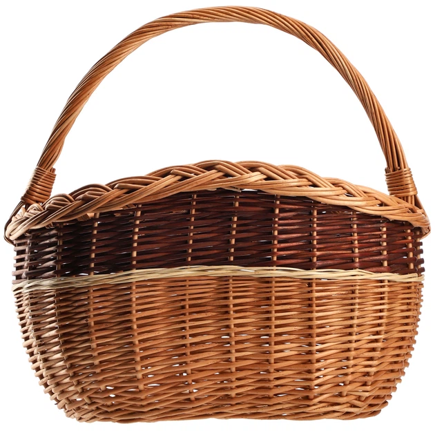 Кошик плетений для покупок Kadax Anfo 43 x 30 см Натуральний K9162 (5903699485132) - зображення 2