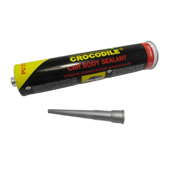 Герметик для швов 310мл CROCODILE полиуретановый серый, под пистолет (59521) - изображение 2