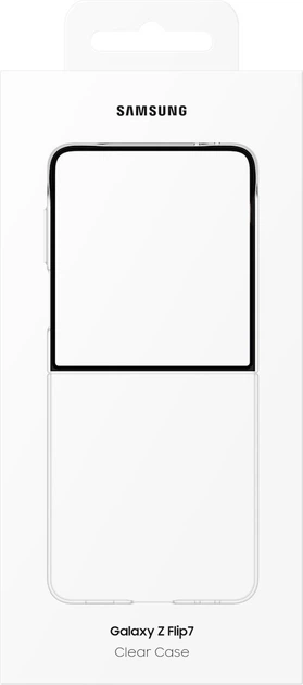 Панель Samsung Clear Case для Samsung Galaxy Z Flip7 Transparent (EF-AF766CTEGWW) - зображення 6