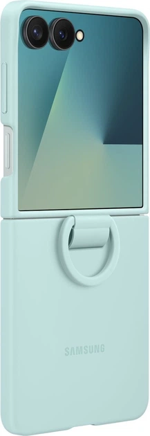 Etui plecki Samsung Silicone Case with Ring do Samsung Galaxy Z Flip7 Mint (EF-PF766TMEGWW) - obraz 2