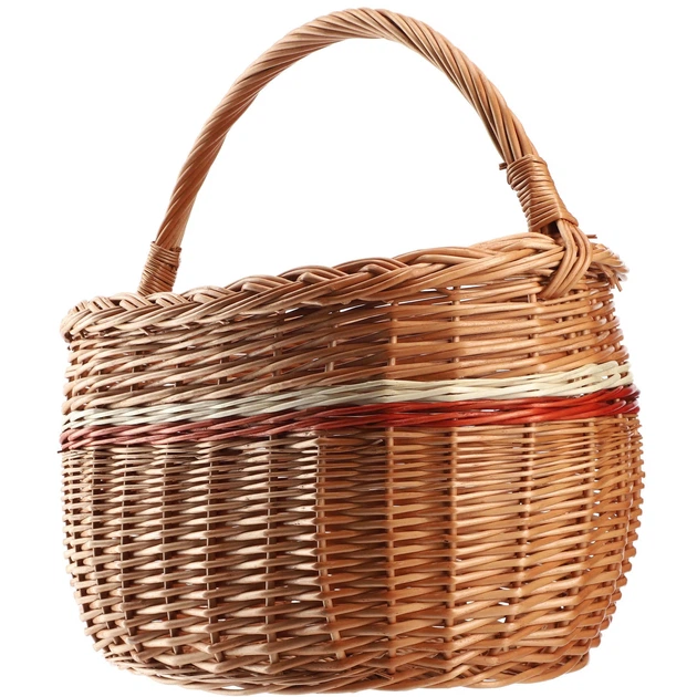Кошик плетений для покупок Kadax Anfo 44 x 26 см Натуральний K9563 (5903699489512) - зображення 2