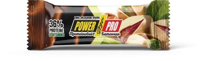 Упаковка батончиков Power Pro 36% 60 г Фисташковое пралине 20 шт х 60 г (249114) - Фото 3 Упаковка батончиков Power Pro 36% 60 г Фисташковое пралине 20 шт х 60 г (249114) - изображение 3