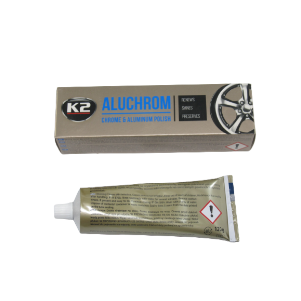 Паста полироль хром деталей К2 Aluchrom 120 гр (57083) - изображение 2