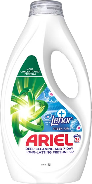 Гель для прання Ariel Touch Of Lenor Fresh Air 1.125 л (8700216691956) - зображення 1