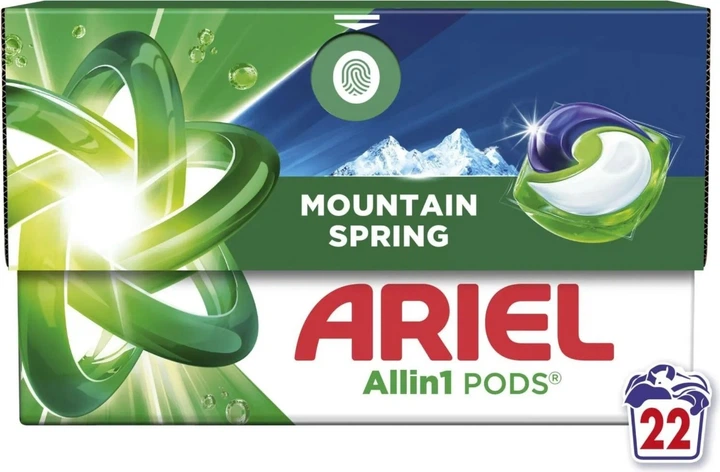 Kapsułki do prania Ariel All in 1 Pods Mountain Spring 22 szt (8700216765466) - obraz 2