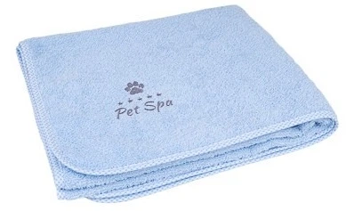 Ręcznik kąpielowy Amiplay dla psa spa S 64 x 46 Niebieski (5907563272897) - obraz 1