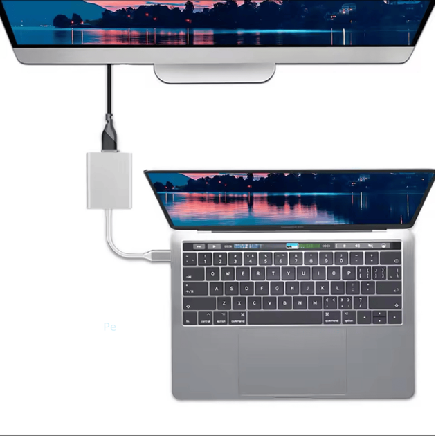 Кабель-адаптер Type-C - HDMI 4K для підключення ноутбука або телефона до зовнішнього монітора Haowei HW-TC01 - Фото 2 Кабель-адаптер Type-C - HDMI 4K для підключення ноутбука або телефона до зовнішнього монітора Haowei HW-TC01 - зображення 2