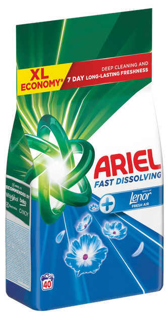 Proszek do prania Ariel Touch Of Lenor Fresh Air 2.2 kg (8700216733793) - obraz 1