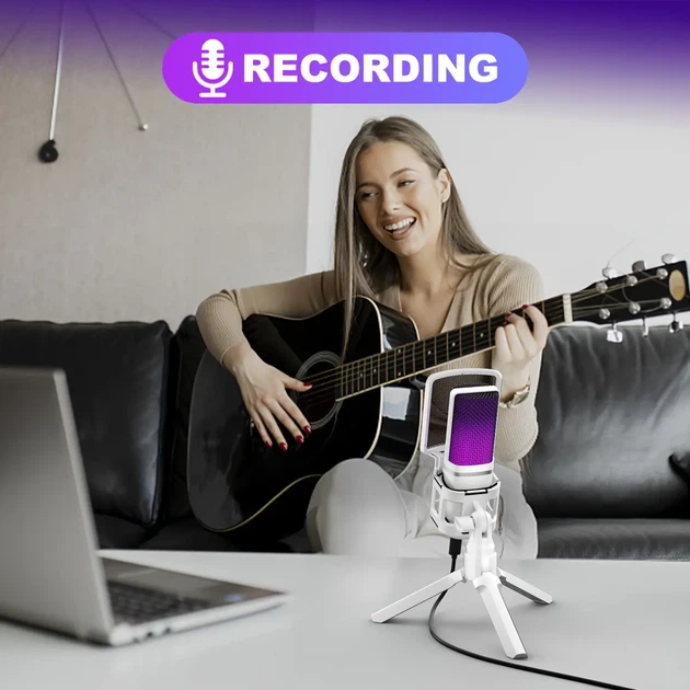 Игровой USB-микрофон ZealSound A68 – RGB, шумоподавление и кристальный звук - изображение 6