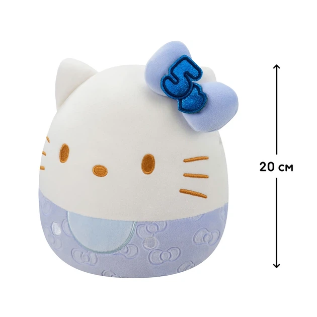 М'яка іграшка SQUISHMALLOWS – ХЕЛОУ КІТТІ У СИНЬОМУ (20 cm) - Фото 2 М'яка іграшка SQUISHMALLOWS – ХЕЛОУ КІТТІ У СИНЬОМУ (20 cm) - изображение 2